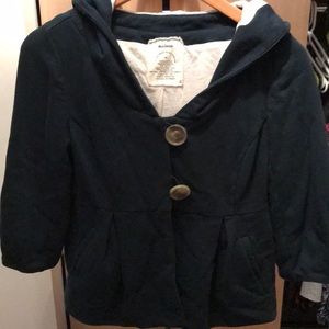 Anthro Allihop Button Up Hoodie